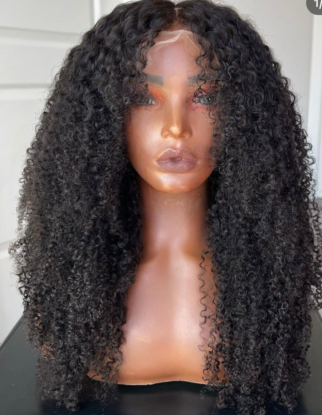 kinky Curly frontal Wig (13x4)