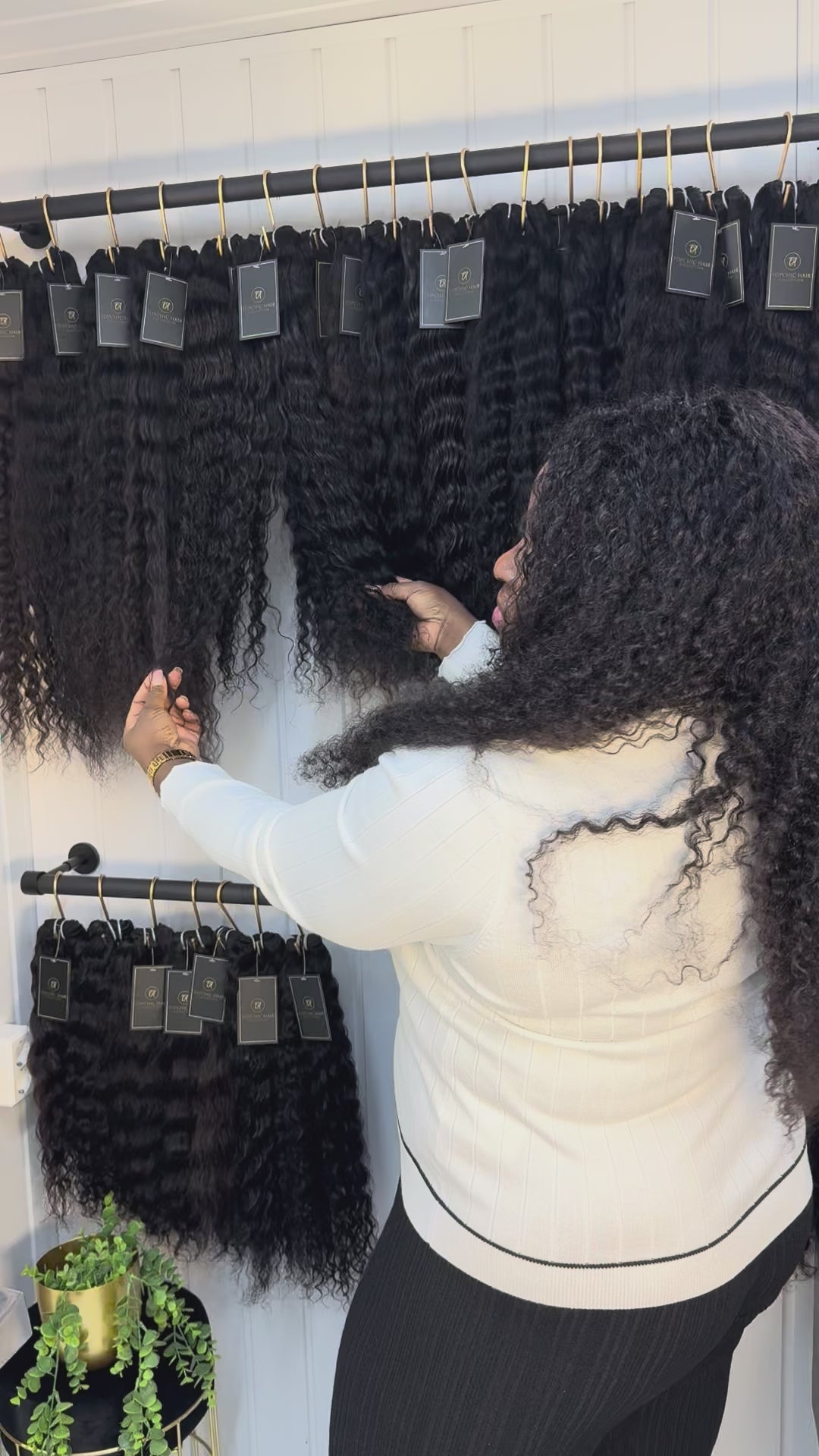 Top Chic VIP Bundle – premium luxury hair extensions displayed in silky strands